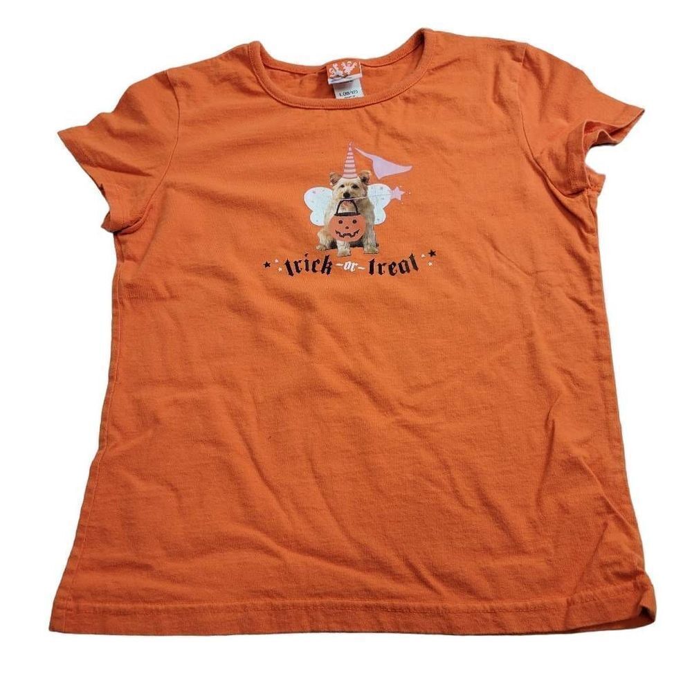 Halloween fairy dog Trick or treat shirt L10/12